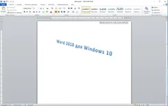 Microsoft Word 2010